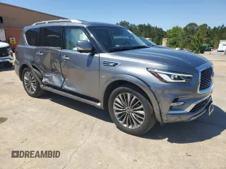 2019 Infiniti QX80 Luxe z VIN JN8AZ2NC4K9460161, wystawiony jako Copart lot #53335685 z przebiegiem 77 475 mil mil oraz Szkoda całkowita • Salvage title. Historia ofert i sprzedaży dostępna na DreamBid. Obrazek 4.