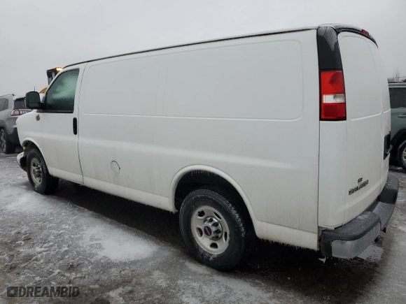 2017 GMC Savana Cargo Van with VIN 1GTW7AFG9H1105383, listed as a Copart auction lot 42632255 with 0 mi miles and Salvage Title. Bid and sale history available at carsss.com. Image 2.