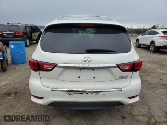 2017 Infiniti QX60 with VIN 5N1DL0MM5HC530475, listed as a Copart auction lot 50774405 with 146,553 mi miles and Salvage Title. Bid and sale history available at carsss.com. Image 6.