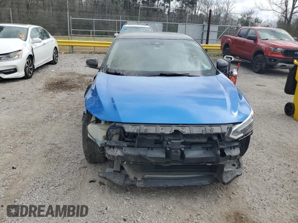 2022 Nissan Sentra SR with VIN 3N1AB8DV0NY207992, listed as a Copart auction lot 46617435 with 49,780 mi miles and Salvage Title. Bid and sale history available at carsss.com. Image 5.
