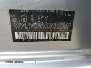 2017 Subaru Impreza with VIN 4S3GTAA67H3718864, listed as a Copart auction lot 50257023 with 109,606 mi miles. Bid and sale history available at carsss.com. Image 12.