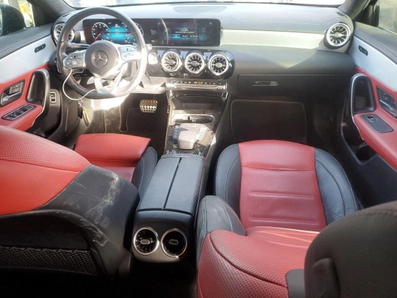 2022 Mercedes-Benz A 220 with VIN W1K3G4EB7NJ360318, listed as a Copart auction lot 87510085 with 50,577 mi miles and Salvage Title. Bid and sale history available at DreamBid. Image 8.