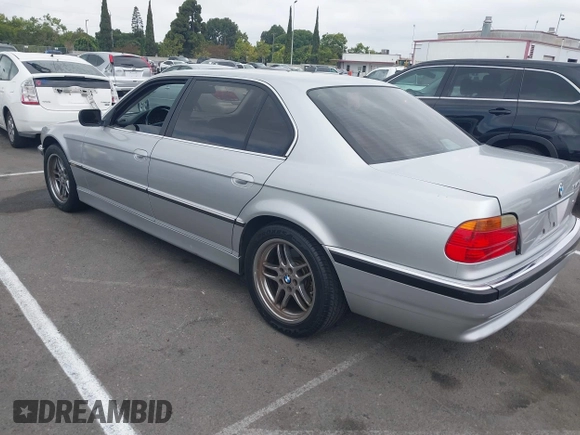 2001 BMW 7 Series 740iL with VIN WBAGH83451DP21927, listed as a IAAI auction lot 42587185 with Not provided miles and . Bid and sale history available at DreamBid. Image 3.