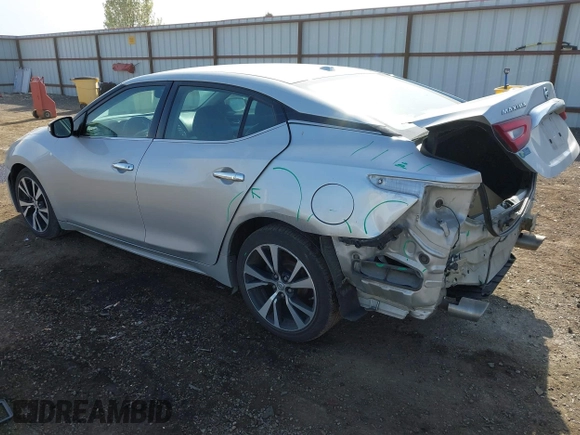 2018 Nissan Maxima S with VIN 1N4AA6AP1JC378429, listed as a IAAI auction lot 42138972 with 112,577 mi miles and . Bid and sale history available at DreamBid. Image 3.