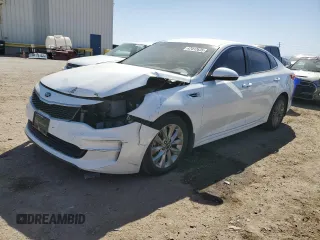 2018 Kia Optima LX z VIN 5XXGT4L38JG265218, wystawiony jako Copart lot #47412635 z przebiegiem 102 788 mil mil oraz Szkoda całkowita • Salvage title. Historia ofert i sprzedaży dostępna na DreamBid. Obrazek 1.