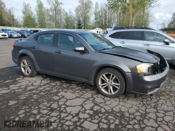 2014 Dodge Avenger SXT with VIN 1C3CDZCG1EN181798, listed as a Copart auction lot 52120655 with 156,472 mi miles and Salvage title. Bid and sale history available at DreamBid. Image 4.