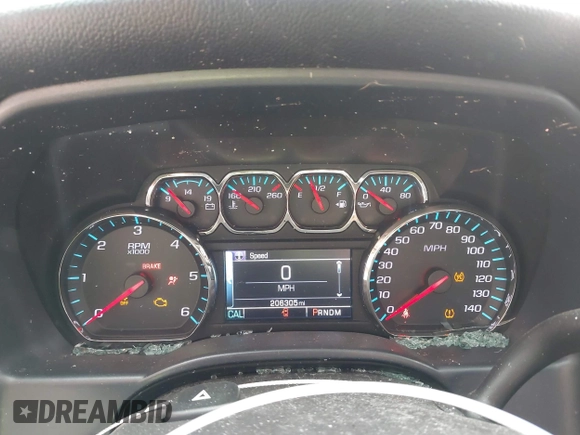 2015 Chevrolet Silverado 1500 LT with VIN 1GCRCREC6FZ161835, listed as a IAAI auction lot 41516896 with 206,305 mi miles. Bid and sale history available at carsss.com. Image 7.