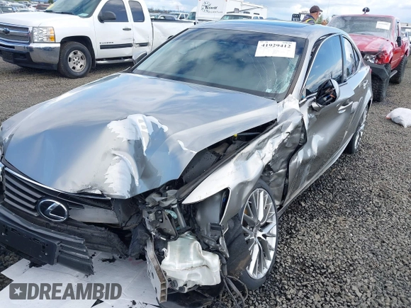 2014 Lexus IS 250 with VIN JTHCF1D27E5004665, listed as a IAAI auction lot 41929412 with 77,402 mi miles and . Bid and sale history available at DreamBid. Image 6.