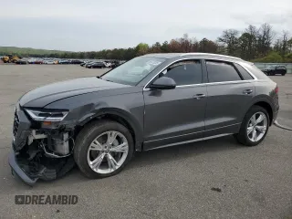 2019 Audi Q8 Premium with VIN WA1AVAF19KD009877, listed as a Copart auction lot 56473205 with Not provided miles and Salvage title. Bid and sale history available at DreamBid. Image 1.