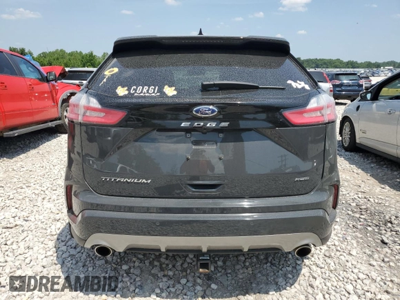 2021 Ford Edge Titanium with VIN 2FMPK4K96MBA55094, listed as a Copart auction lot 60990145 with 30,400 mi miles and Clean title. Bid and sale history available at DreamBid. Image 6.