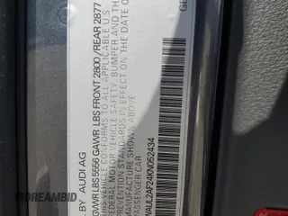 2019 Audi A6 Premium Plus z VIN WAUL2AF24KN052434, wystawiony jako Copart lot #75095464 z przebiegiem 81 683 mil mil oraz Szkoda całkowita • Salvage title. Historia ofert i sprzedaży dostępna na DreamBid. Obrazek 14.