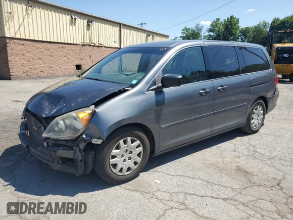 2010 Honda Odyssey LX with VIN 5FNRL3H22AB062721, listed as a Copart auction lot 62379995 with 138,080 mi miles and Salvage title. Bid and sale history available at DreamBid. Image 1.