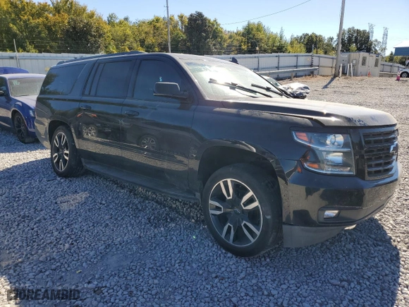 2018 Chevrolet Suburban Premier with VIN 1GNSCJKC8JR288500, listed as a Copart auction lot 76538634 with 161,737 mi miles and Salvage Title. Bid and sale history available at carsss.com. Image 4.