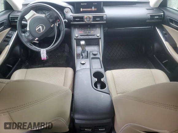 2020 Lexus IS with VIN JTHDA1D27L5107455, listed as a Copart auction lot 46362135 with 35,979 mi miles and Salvage Title. Bid and sale history available at carsss.com. Image 8.