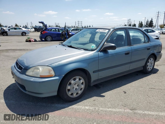 1998 Honda Civic DX with VIN JHMEJ6624WS000450, listed as a Copart auction lot 54217265 with 299,994 mi miles and Salvage Title. Bid and sale history available at carsss.com. Image 1.