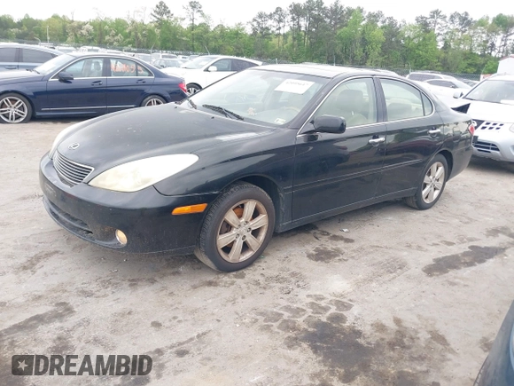 2005 Lexus ES 330 with VIN JTHBA30G655099467, listed as a IAAI auction lot 42095617 with 220,441 mi miles. Bid and sale history available at carsss.com. Image 2.