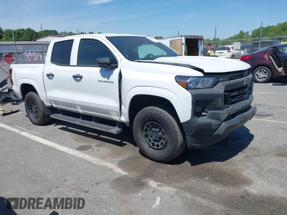 2023 Chevrolet Colorado 2WD Work Truck с VIN 1GCGSBEC3P1133430, выставлен на аукционе IAAI как лот 42001554 с пробегом 26 572 миль миль и . История ставок и продаж доступна на DreamBid. Изображение 1.