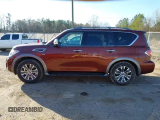 2018 Nissan Armada SL with VIN JN8AY2ND4J9059526, listed as a IAAI auction lot 41187756 with 116,572 mi miles and . Bid and sale history available at DreamBid. Image 15.