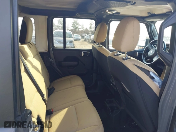 2022 Jeep Wrangler Unlimited Sport with VIN 1C4HJXDN7NW156538, listed as a IAAI auction lot 41526074 with 27,082 mi miles and . Bid and sale history available at DreamBid. Image 8.