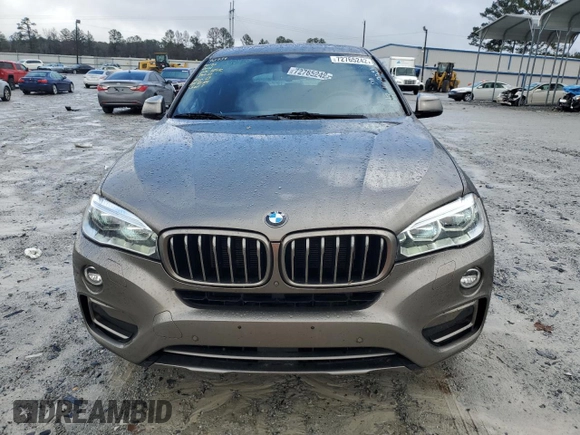 2017 BMW X6 xDrive35i with VIN 5UXKU2C36H0U29054, listed as a Copart auction lot 72765242 with 50,316 mi miles. Bid and sale history available at carsss.com. Image 5.