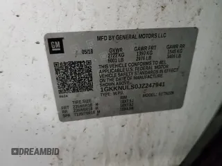 2018 GMC Acadia SLT with VIN 1GKKNULS0JZ247941, listed as a Copart auction lot 44209465 with 125,762 mi miles and Non Repairable. Bid and sale history available at carsss.com. Image 12.