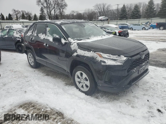 2023 Toyota RAV4 LE with VIN 2T3F1RFV2PW339637, listed as a Copart auction lot 44466035 with 41,972 mi miles and Salvage Title. Bid and sale history available at carsss.com. Image 4.