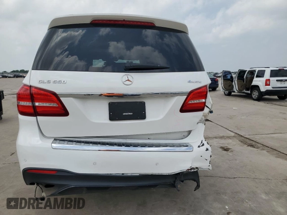 2019 Mercedes-Benz GLS 550 with VIN 4JGDF7DEXKB203995, listed as a Copart auction lot 53217754 with 51,623 mi miles and . Bid and sale history available at DreamBid. Image 6.