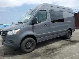 2023 Mercedes-Benz Sprinter Cargo with VIN W1W4NBHY9PT148086, listed as a Copart auction lot 52333884 with 6,056 mi miles and . Bid and sale history available at carsss.com. Image 2.