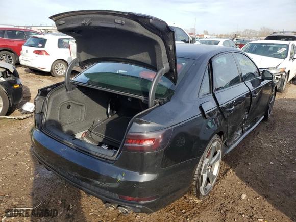 2018 Audi S4 Premium Plus with VIN WAUB4AF46JA198198, listed as a Copart auction lot 65076332 with 63,407 mi miles. Bid and sale history available at carsss.com. Image 4.