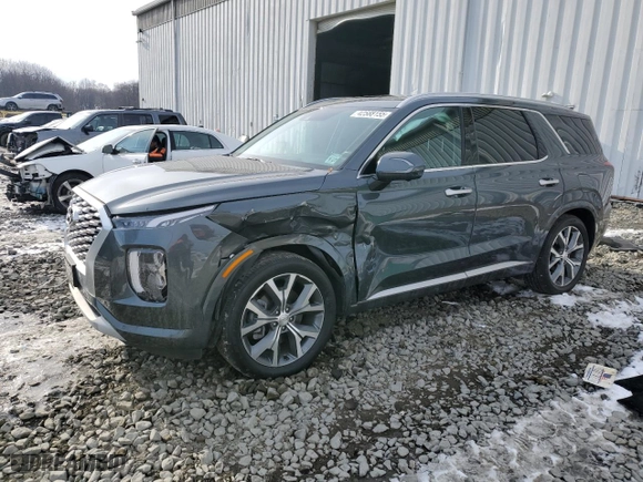 2022 Hyundai Palisade Ultimate Calligraphy with VIN KM8R5DHE6NU463692, listed as a Copart auction lot 42588155 with 39,986 mi miles and Salvage Title. Bid and sale history available at carsss.com. Image 1.