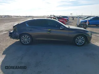 2014 Infiniti Q50 with VIN JN1BV7AP8EM683390, listed as a IAAI auction lot 40941679 with 154,408 mi miles. Bid and sale history available at carsss.com. Image 14.