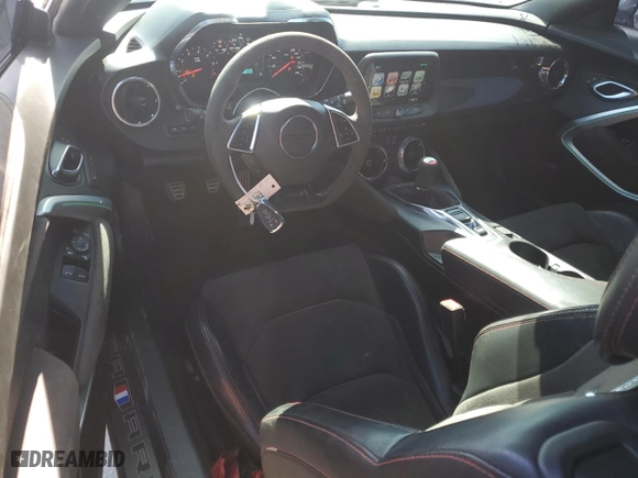 2018 Chevrolet Camaro ZL1 with VIN 1G1FJ3D66J0169568, listed as a Copart auction lot 46657185 with 36,198 mi miles and Salvage Title. Bid and sale history available at carsss.com. Image 8.