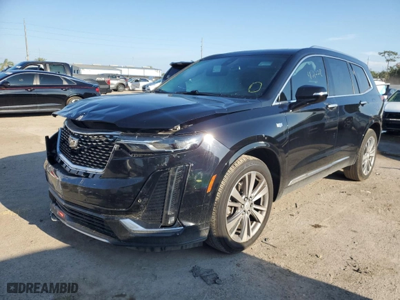 2020 Cadillac XT6 FWD Premium Luxury with VIN 1GYKPCRS3LZ124137, listed as a Copart auction lot 53168233 with 42,228 mi miles and Salvage Title. Bid and sale history available at carsss.com. Image 1.