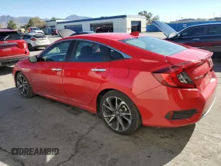 2020 Honda Civic Sedan Touring with VIN 2HGFC1F98LH683113, listed as a Copart auction lot 80106424 with 37,590 mi miles and Salvage Title. Bid and sale history available at carsss.com. Image 2.