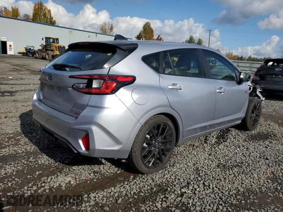 2024 Subaru Impreza RS with VIN JF1GUHHC9R8364552, listed as a Copart auction lot 76031284 with 652 mi miles and Salvage Title. Bid and sale history available at carsss.com. Image 3.