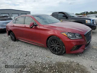 2020 Genesis G80 3.8L with VIN KMTFN4JE7LU335154, listed as a Copart auction lot 65765844 with 41,950 mi miles and Non Repairable. Bid and sale history available at carsss.com. Image 4.