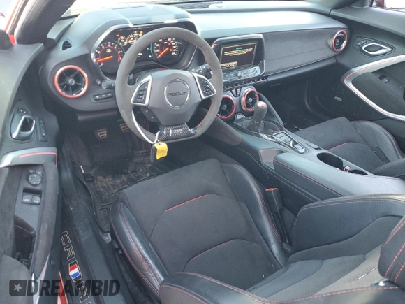 2018 Chevrolet Camaro ZL1 with VIN 1G1FJ1R63J0180928, listed as a Copart auction lot 44573285 with 36,835 mi miles and Salvage Title. Bid and sale history available at DreamBid. Image 8.