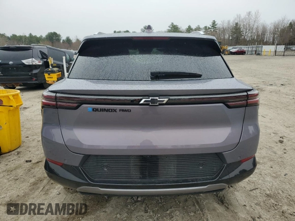 2024 Chevrolet Equinox EV LT with VIN 3GN7DLRR8RS295321, listed as a Copart auction lot 52962445 with Not Provided miles and Salvage Title. Bid and sale history available at DreamBid. Image 6.