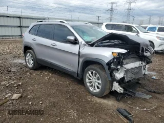 2021 Jeep Cherokee Latitude with VIN 1C4PJLCB4MD155837, listed as a Copart auction lot 54418245 with 54,232 mi miles and Salvage title. Bid and sale history available at DreamBid. Image 4.