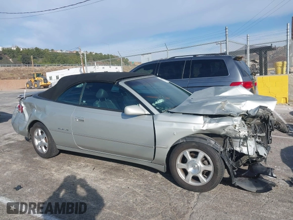 2002 Toyota Solara SE with VIN 2T1FF28P62C589845, listed as a IAAI auction lot 41600601 with 117,127 mi miles and . Bid and sale history available at DreamBid. Image 13.
