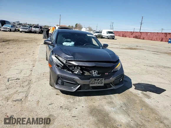 2020 Honda Civic Si with VIN 2HGFC1E57LH702572, listed as a Copart auction lot 50269585 with 126,077 mi miles and Salvage Title. Bid and sale history available at DreamBid. Image 10.