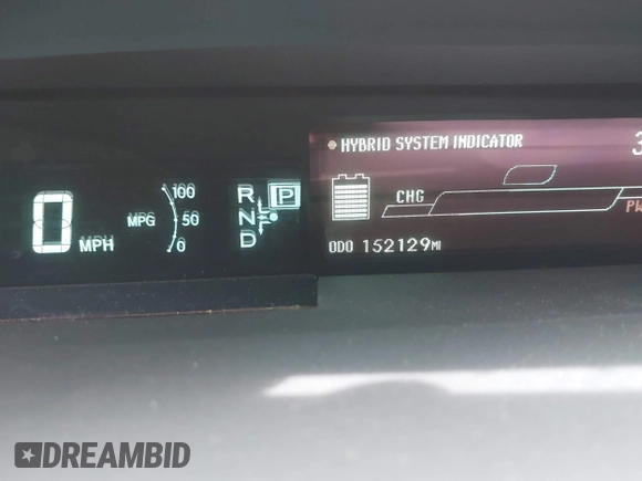 2011 Toyota Prius I with VIN JTDKN3DU8B5361409, listed as a IAAI auction lot 42117202 with 152,129 mi miles. Bid and sale history available at carsss.com. Image 16.