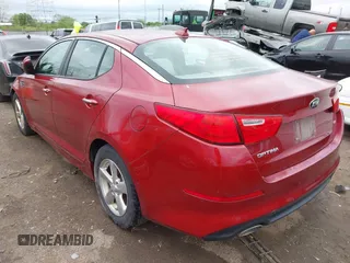 2015 Kia Optima LX with VIN 5XXGM4A75FG418535, listed as a IAAI auction lot 42087315 with 152,800 mi miles. Bid and sale history available at carsss.com. Image 3.