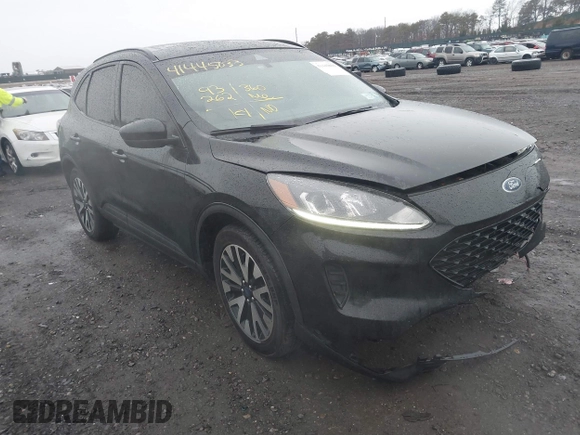 2020 Ford Escape SE Sport Hybrid with VIN 1FMCU9BZ9LUC24975, listed as a IAAI auction lot 41445033 with 93,262 mi miles and . Bid and sale history available at DreamBid. Image 1.