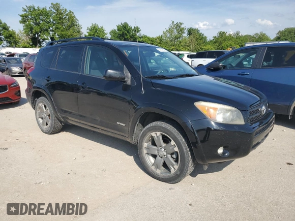 2008 Toyota RAV4 Sport with VIN JTMZK32V786010075, listed as a Copart auction lot 61571685 with 159,918 mi miles and Salvage title. Bid and sale history available at DreamBid. Image 4.
