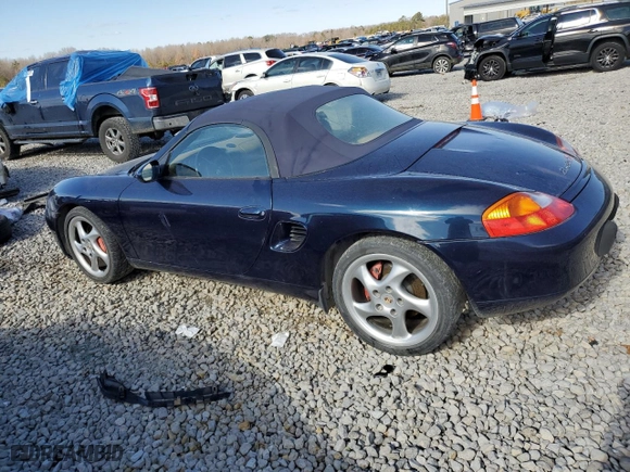 2000 Porsche Boxster S with VIN WP0CB298XYU662801, listed as a Copart auction lot 89003745 with 204,365 mi miles and Salvage Title. Bid and sale history available at carsss.com. Image 2.