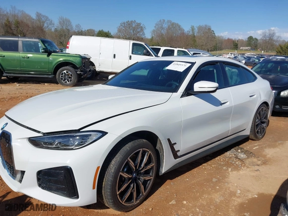 2023 BMW i4 eDrive40 with VIN WBY73AW08PFN72118, listed as a IAAI auction lot 41849570 with 27,118 mi miles. Bid and sale history available at carsss.com. Image 15.