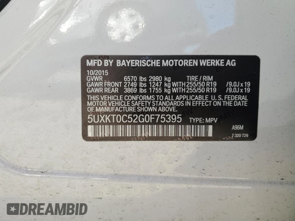2016 BMW X5 xDrive40e with VIN 5UXKT0C52G0F75395, listed as a Copart auction lot 44775875 with 94,113 mi miles and Salvage Title. Bid and sale history available at DreamBid. Image 13.