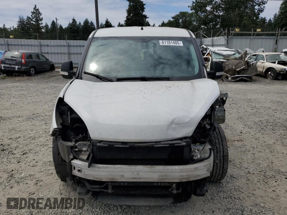 2016 Ram ProMaster City Cargo Tradesman with VIN ZFBERFAT5G6B63554, listed as a Copart auction lot 61101405 with 128,170 mi miles and Salvage title. Bid and sale history available at DreamBid. Image 5.