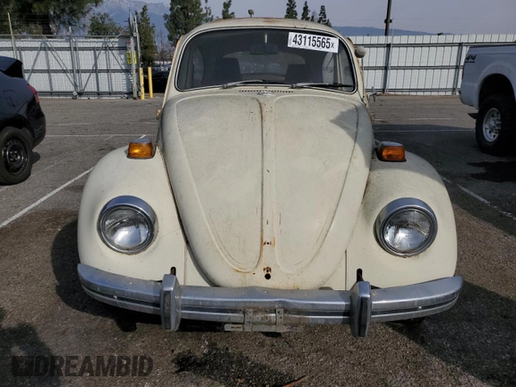 1970 Volkswagen Beetle with VIN 1102980616, listed as a Copart auction lot 43115565 with 49,206 mi miles and Clean Title. Bid and sale history available at DreamBid. Image 5.